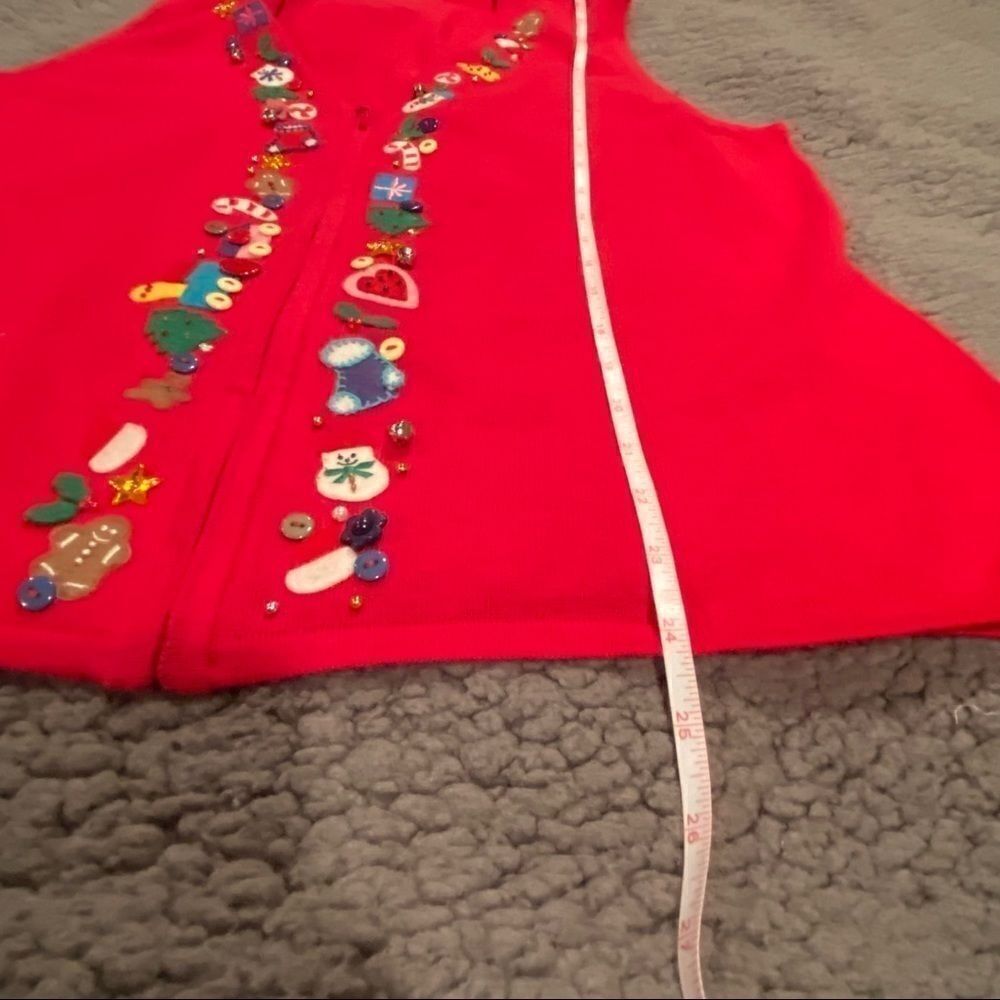 Mercer Street Christmas Vest Size Large - Picture 11 of 12